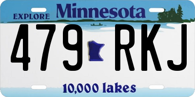 MN license plate 479RKJ