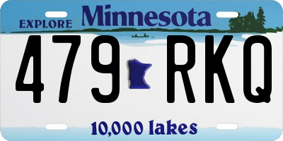 MN license plate 479RKQ