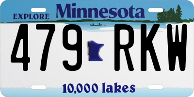 MN license plate 479RKW