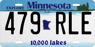 MN license plate 479RLE