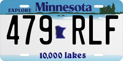 MN license plate 479RLF