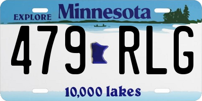 MN license plate 479RLG