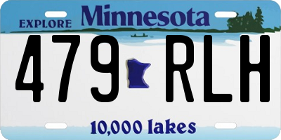 MN license plate 479RLH
