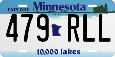 MN license plate 479RLL