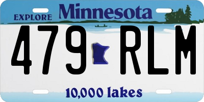 MN license plate 479RLM