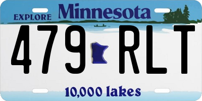 MN license plate 479RLT