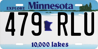 MN license plate 479RLU