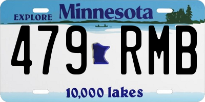 MN license plate 479RMB