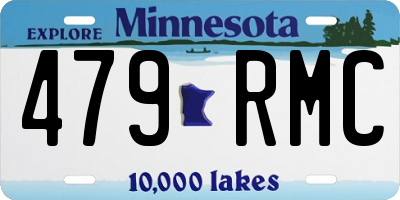 MN license plate 479RMC