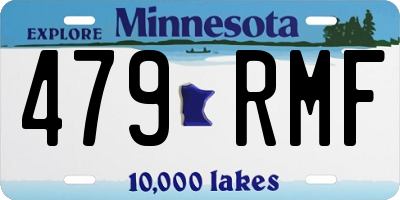 MN license plate 479RMF