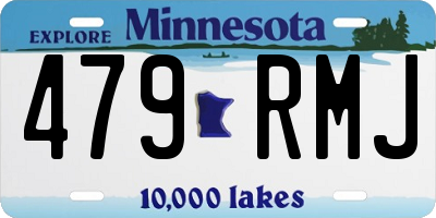 MN license plate 479RMJ