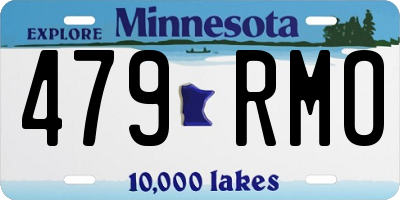 MN license plate 479RMO