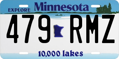 MN license plate 479RMZ