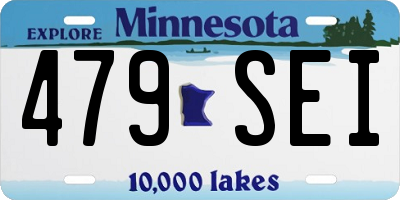 MN license plate 479SEI