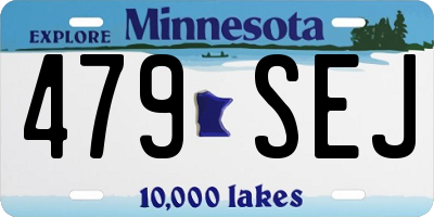 MN license plate 479SEJ