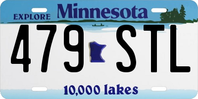 MN license plate 479STL