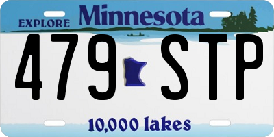 MN license plate 479STP