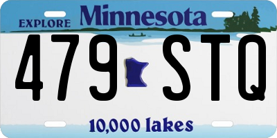 MN license plate 479STQ