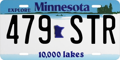 MN license plate 479STR