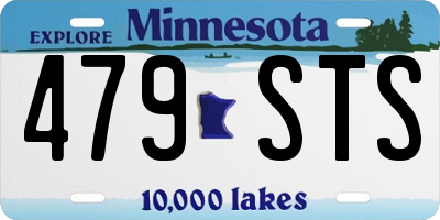 MN license plate 479STS