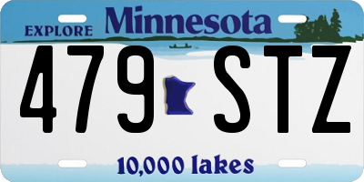 MN license plate 479STZ