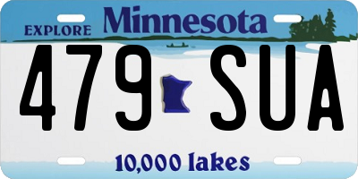 MN license plate 479SUA