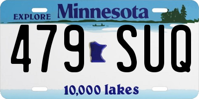 MN license plate 479SUQ