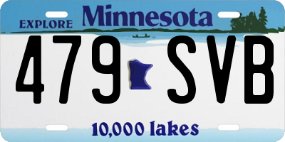 MN license plate 479SVB