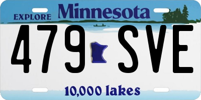 MN license plate 479SVE