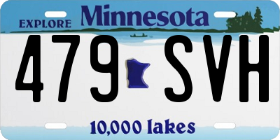MN license plate 479SVH