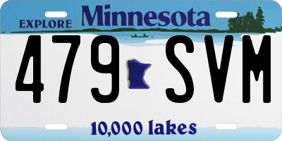 MN license plate 479SVM