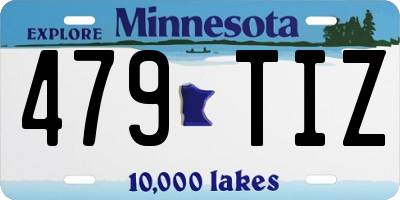 MN license plate 479TIZ