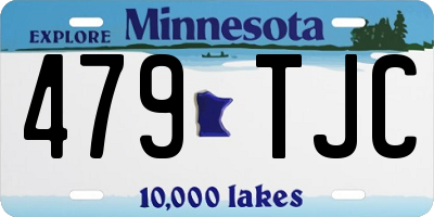 MN license plate 479TJC