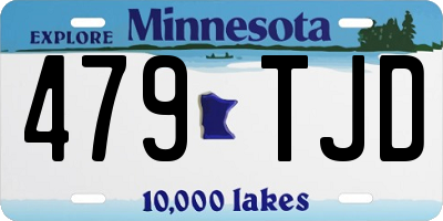 MN license plate 479TJD