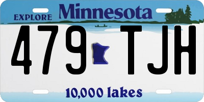 MN license plate 479TJH