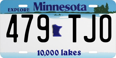 MN license plate 479TJO