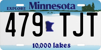 MN license plate 479TJT