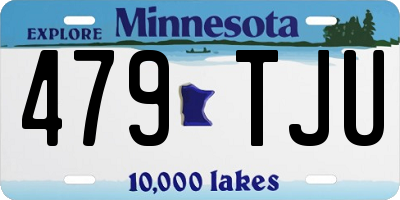 MN license plate 479TJU