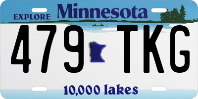 MN license plate 479TKG