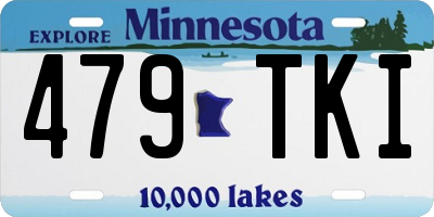 MN license plate 479TKI