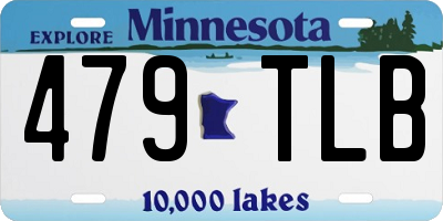 MN license plate 479TLB