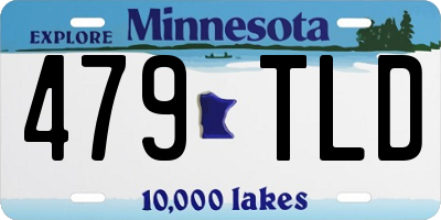MN license plate 479TLD