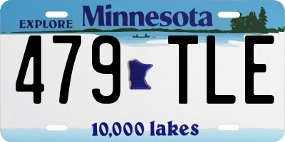 MN license plate 479TLE