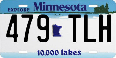 MN license plate 479TLH