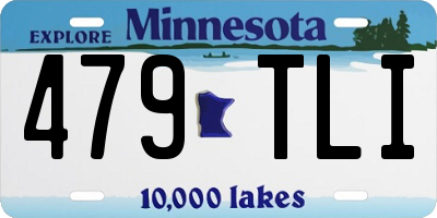MN license plate 479TLI