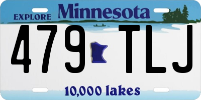 MN license plate 479TLJ