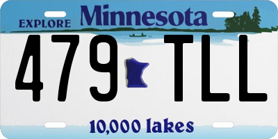 MN license plate 479TLL