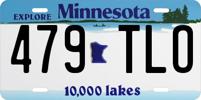 MN license plate 479TLO