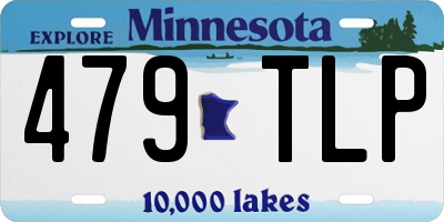 MN license plate 479TLP