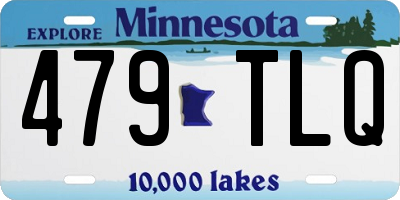 MN license plate 479TLQ